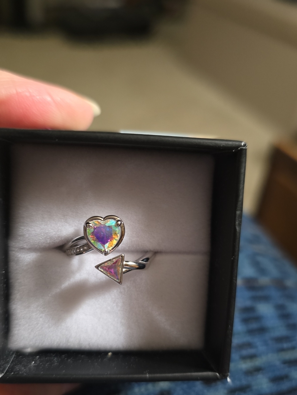 New With Box Ryze Stone Wars Sterling Silver Ring Size 7.